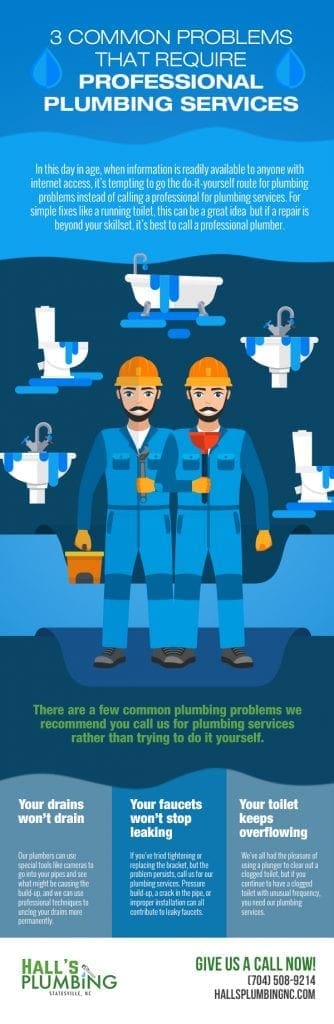 3 Common Problems that Require Professional Plumbing Services
